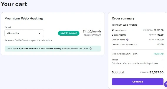 Hostinger Hosting Plan Price