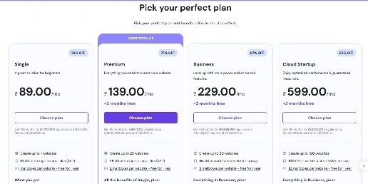 Hostinger Hosting Plan