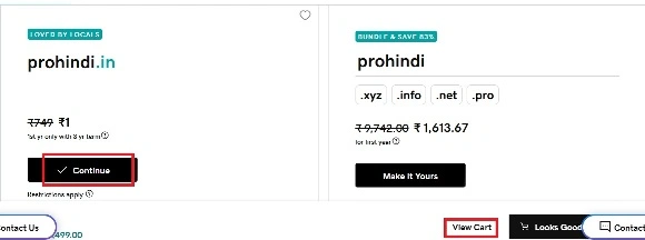View Cart in Godaddy