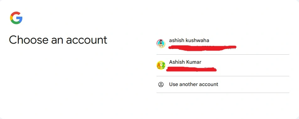 Step#2 Gmail ID से Login करें