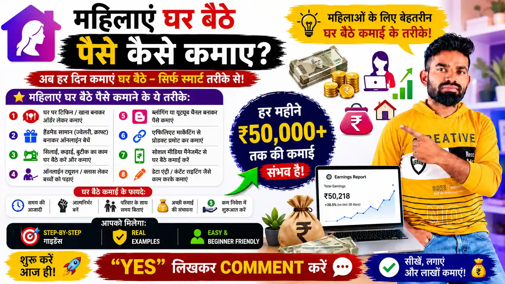 महिलाएं घर बैठे पैसे कैसे कमाए