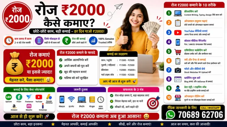 रोज ₹2000 कैसे कमाए