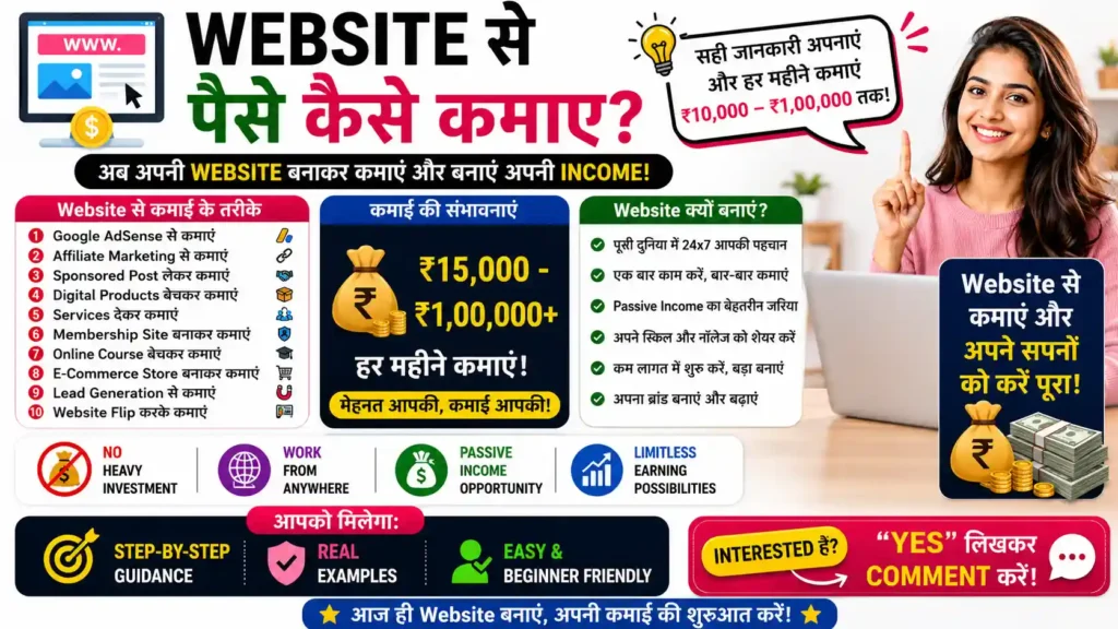 Website Se Paise Kaise Kamaye